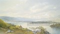 スコーム湖とサンドイッチ山脈の風景 ウィリアム・トロスト・リチャーズ